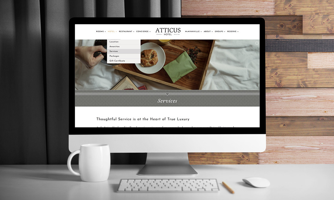Atticus Hotel WordPress Website • 237 Marketing + Web